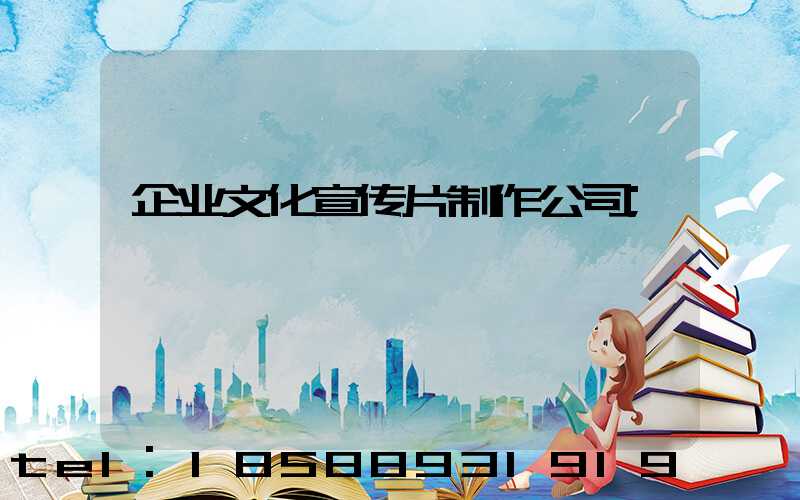 企业文化宣传片制作公司
