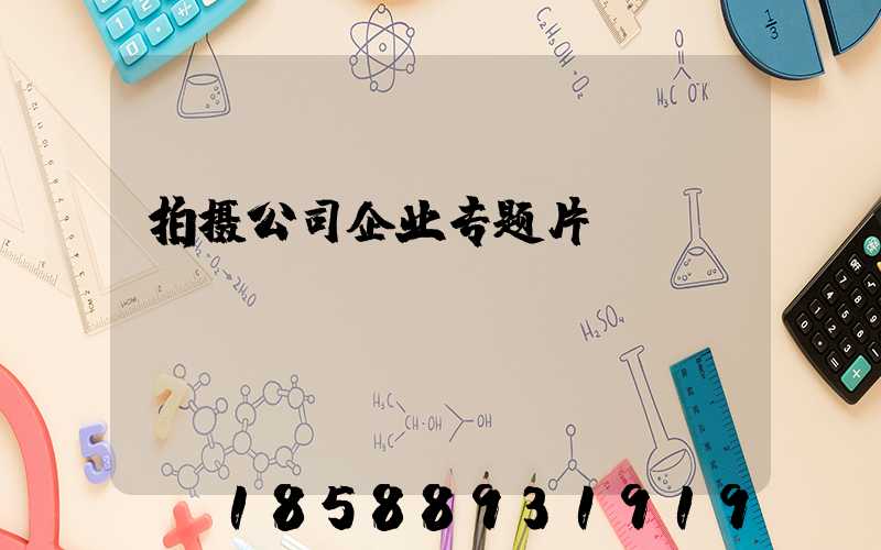 拍摄公司企业专题片